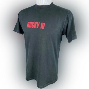 RARE Vintage 1985 Rocky IV Soundtrack Promo Shirt Size Medium Stallone Balboa